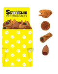 Dump Bin Of Scochie Latex Foods Chicken, Cookie, Burrito & Corn Dog 60 Pieces