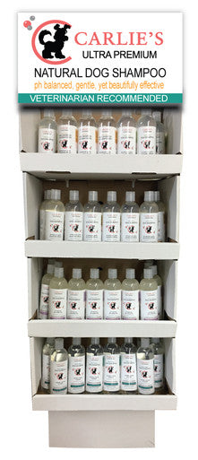 Carlies Ultra Permium Pet Shampoo Display Rack 60 pieces