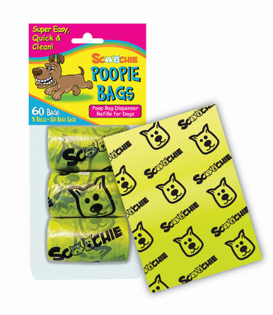 Scoochie Poop 3 Pack Poop Bags In Bag and Header Retail