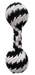 Large Super Scooch Braided Rope Squeaker Dumbbell 12 Inch Retail