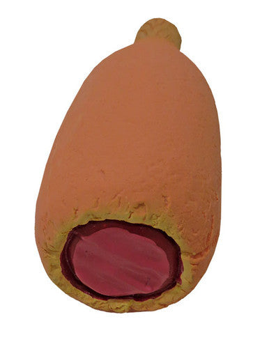 6.5 Inch Premium Stuffed Latex Fairtime Corn Dog Retail