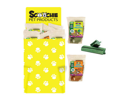 Dump Bin of Small Mr Scooch USA 10 oz Dental Chews 50 pieces