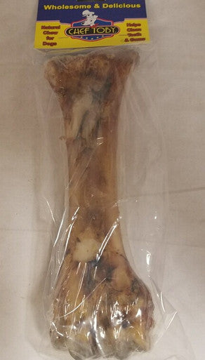 7 Inch Natural Roasted Shin Bone With Marrow