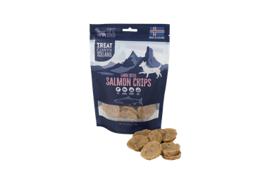 Fish Chips Power Wing - Cod and Salmon 2.5 oz Bags 88 per Display