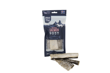 Dried Salmon Skin - 5-6 Inches 3 Piece Bag