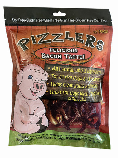 12 Pack Pizzlers (SPIRAL) Pork Pizzle