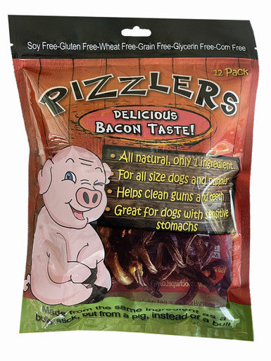 12 Pack Pizzlers (SPIRAL) Pork Pizzle