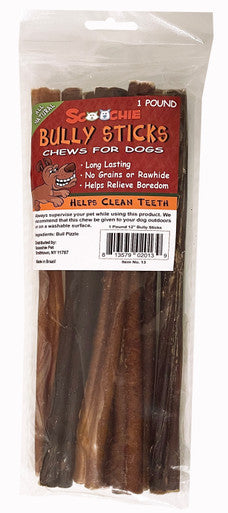 1 Pound 12 Inch Bully Sticks In Zip Lock Bag