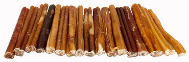 25 Pack 6 Inch Bully Stick in Zip Lock Bag