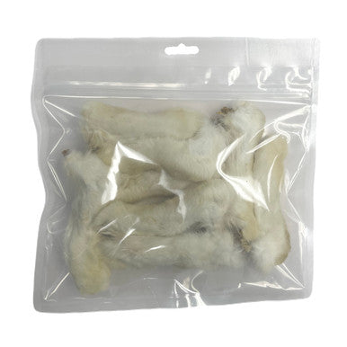 Rabbit foot with Hair 8 Pack Peggable Bag with UPC