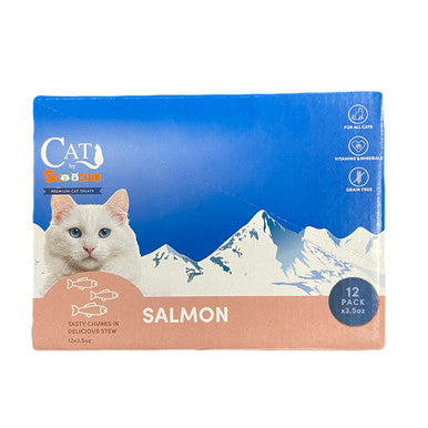 Cat by Scoochie Cat Food 3.5 Ounce Pouch - Salmon - 12 Pack