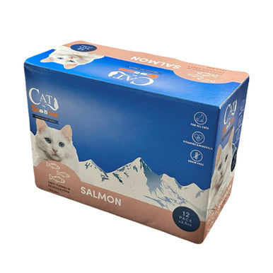 Cat by Scoochie Cat Food 3.5 Ounce Pouch - Salmon - 12 Pack