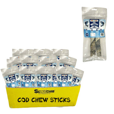 Cod Chew Sticks 7 Inch 2 Pack PDQ of 48