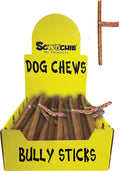 12 Inch Bully Stick With Scoochie Cigar Band/UPC Med Long PDQ of 36