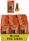 Irradiated Pig Ear Full Printed Peggable Bag Large PDQ of 36