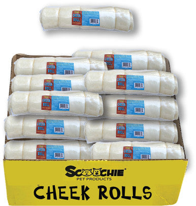 Jumbo Thick 10 Inch  Cheek Roll Shrink With Sticker and UPC Large PDQ of 20