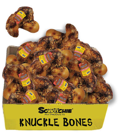 Meaty Natural Knuckle Bone with Sticker Large PDQ of 16