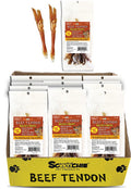 Beef Tendon / Back Strap 8 Ounce in Zip Lock Bag 12X9X11 PDQ of  12