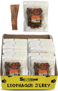 15 Pack 5-6 Inch Flat Esophagus Jerky in Zip Lock Bag with Color Sticker 12x9x11 PDQ of 12
