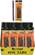 Hide Zero 10 Inch 4 Pack Bully Flavored Rawhide Alternative Chew in Zip Lock Bag 12X9X11 PDQ of 24