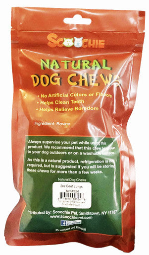 2 Ounce Beef Lung in Printed Zip Lock Bag