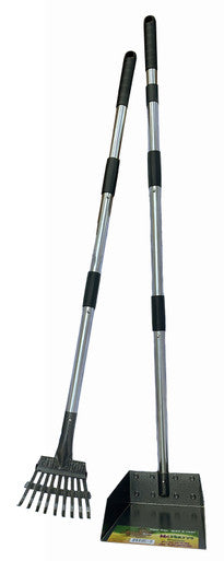 McNultys Premium 2 Piece Rake Pooper Scooper Set