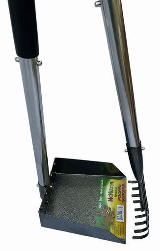 McNultys Premium 2 Piece Rake Pooper Scooper Set