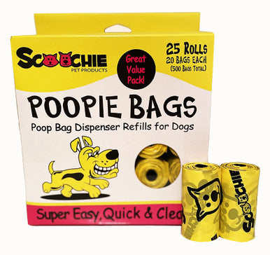 Scoochie 25 Roll Super Value Pack Poop Bags