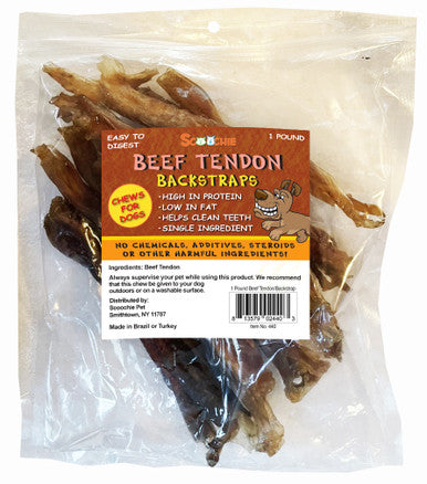 Beef Tendon - Back Strap 1 Pound in Zip Lock Bag