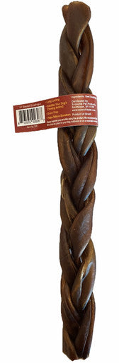 12 Inch Braided Esophagus Stick with Cigar Band