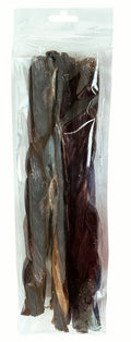 4 Pack 12 Inch Braided Esophagus Sticks in a zip lock bag