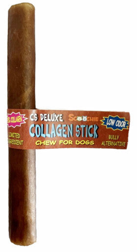 6 Inch CS Deluxe Collagen Stick with Cigar Band and UPC
