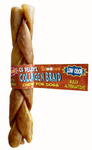 5-6 Inch CS Deluxe Collagen Braid with Cigar Band and UPC