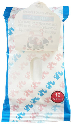 Carlies Premium Multi Purpose Pet Wipes 12 Pack