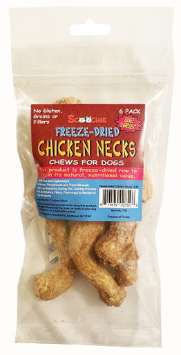 6 Pack Freeze Dried Chicken Necks