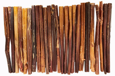 25 Pack 12 Inch Bully Stick in Zip Lock Bag