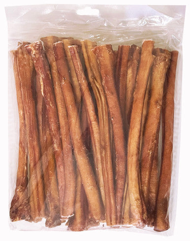 25 Pack 12 Inch JUMBO  Bully Stick in Zip Lock Bag Retail