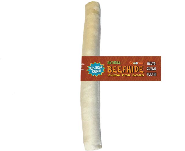 9 Inch White Retriever Stick With Band and UPC
