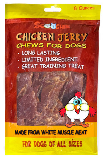 8 Ounce Chicken Jerky in Pegable Bag Retail