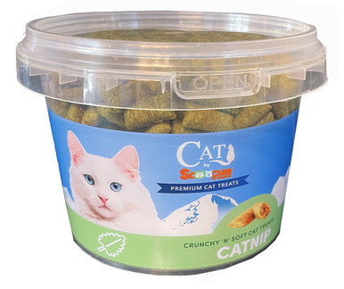 Cat by Scoochie Catnip Filled Cat Treats 8.8 Ounce Tub