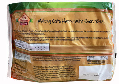 Chef Scoochies 4 Pack 3 Ounce Cat Food Poultry Pack