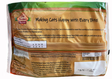 Chef Scoochies 4 Pack 3 Ounce Cat Food Poultry Pack