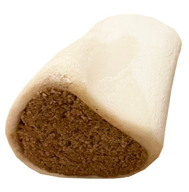 3-4 Inch Bully Stuffed White Shin Bone with UPC