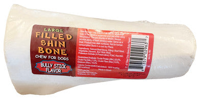 5-6 Inch Bully Stuffed White Shin Bone
