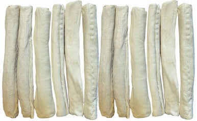 6 Pack Rawhide Rolls 10 Inch In A Printed Zip Lock, Peggable Full Color Bag With Window