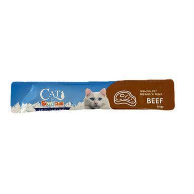 Cat by Scoochie Lick Treats- Beef .5oz- 24 Pack