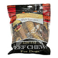 Beef Chew Value Pack 1 Pound Natural Chews In A Printed Zip Lock, Pegable Full Color Bag With Window