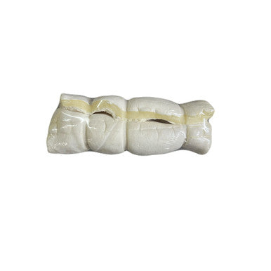 Jumbo Thick 5-6 Inch Cheek Roll Shrink With Sticker and UPC rear